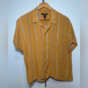 RSQ | Men's Mustard Striped Shirt